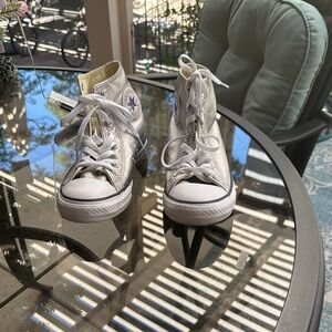 Converse mens metallic High-Top Sneakers size 7